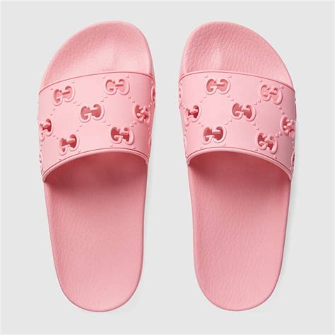 gucci flip flop white 2018|pink Gucci slides rubber.